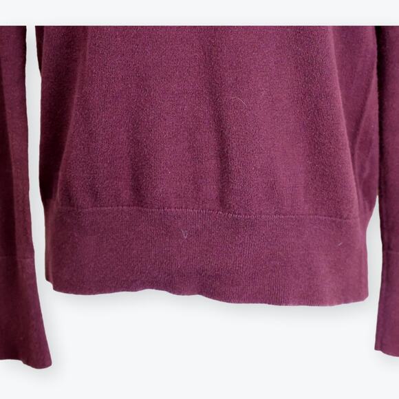 GAP Purple Magenta Cream Cotton Colorblock Sweater XS - Picture 5 of 7